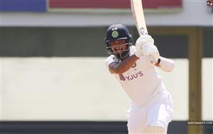 Indian International cricketer Cheteshwar Pujara - a Right-handed Batsman